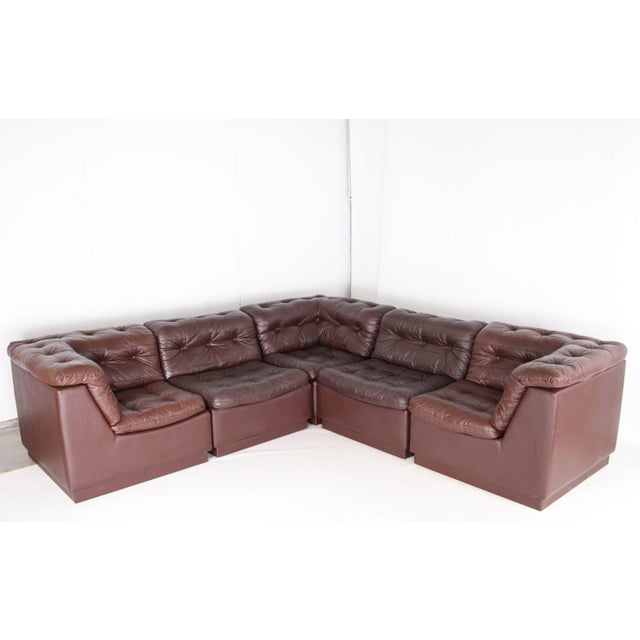 Modular Leather Sofa from Laauser, 1970s For Sale - Image 15 of 18