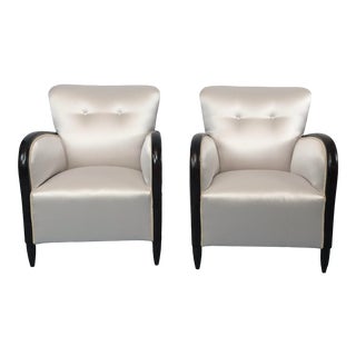 1940s Vintage Paolo Buffa Style Italian Armchairs - a Pair For Sale