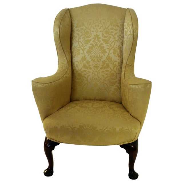 18th century English Georgian Petite Wingback Chair For Sale - Image 11 of 11