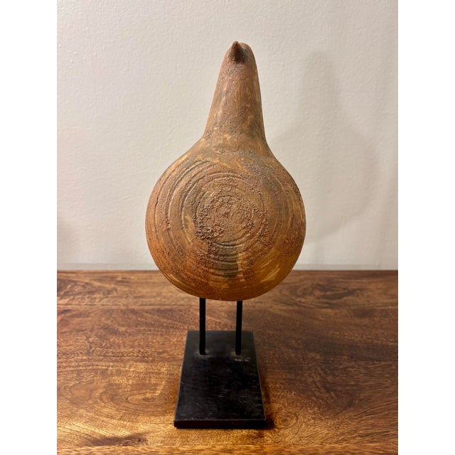 An exceptional and seldom-seen ceramic bird sculpture designed by Aldo Londi for Bitossi, Italy, circa 1960s. The highly...