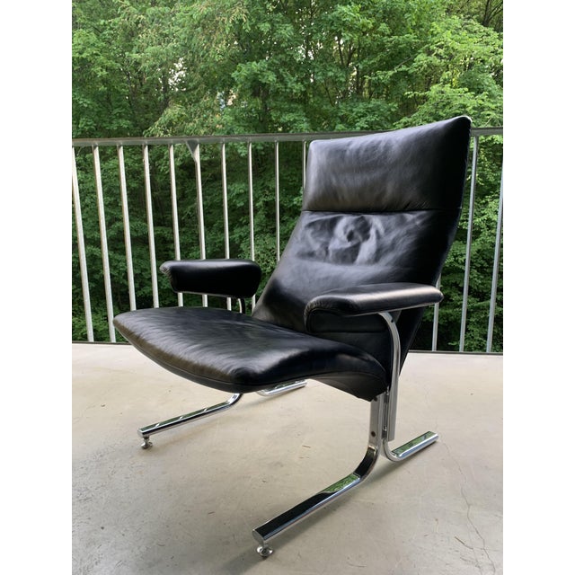 Leather DS 2030 Armchairs with Ottoman by Hans Eichenberger for de sede, 1990s, Set of 2, in Very Good conditions....