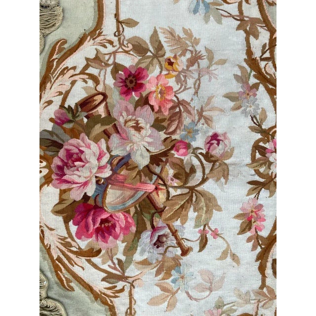 Very beautiful late 19th Century Aubusson Valence tapestry from Napoleon the third period, with nice floral design and...