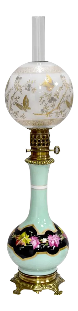 Antique Table Lamps, Set of 2