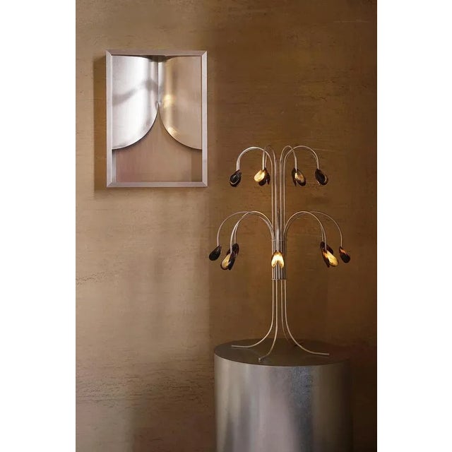 Contemporary Lamp with the Shells in Metal and Aluminum by Touch with Eyes For Sale - Image 3 of 8