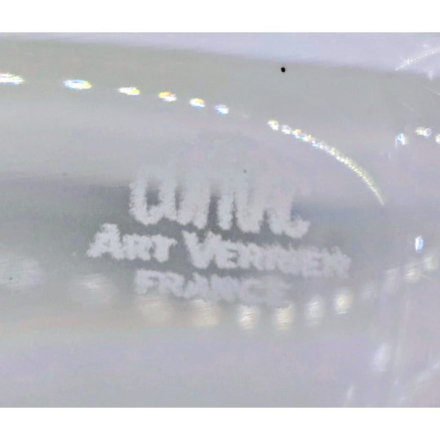 1970s Cofrac Art Verrier Freeform Crystal Centerpiece Bowl – France For Sale - Image 11 of 12