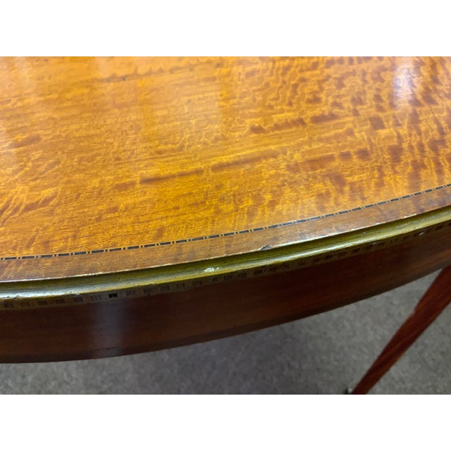 Early 20th Century Satinwood English Edwardian Table For Sale - Image 14 of 15