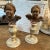 19th Century Two Louis Philippe Sicilian Wood Angels on Lacquered Wood Bases- Set of 2 For Sale - Image 10 of 12