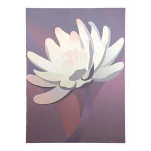 Don Trager "Sun Up" Signed & Numbered Serigraph Floral Art Lily