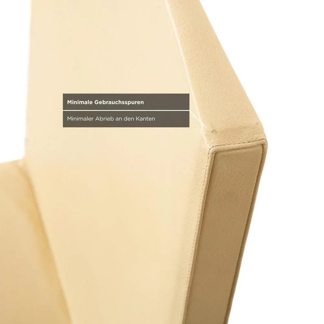 Animal Skin Cream Leather Chairs from Cattelan Italia, Set of 4 For Sale - Image 7 of 15