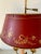 Mid-20th Century Brass Three-Arm Bouillotte Lamp With Red Tole Shade For Sale - Image 4 of 11