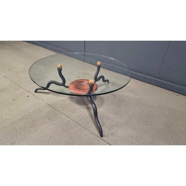 Wrought Iron Coffee Table from DAB, Netherlands, 1970s For Sale - Image 10 of 11