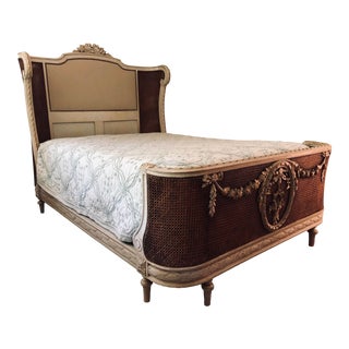French Circa 1920 Louis XV Style Full Size Bed For Sale