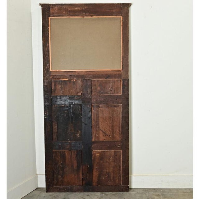 French French 19th Century Painted Trumeau Mirror For Sale - Image 3 of 12