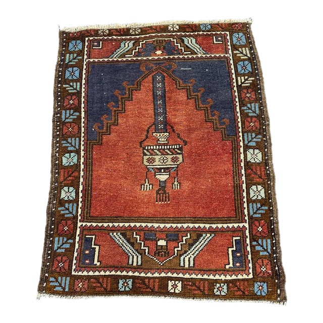 Turkish Yastik Rug 2'4" x 3' For Sale