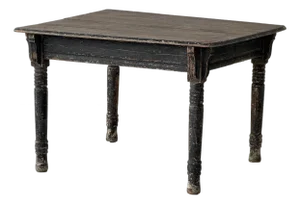 Primitive Painted Square Antique Dining Table
