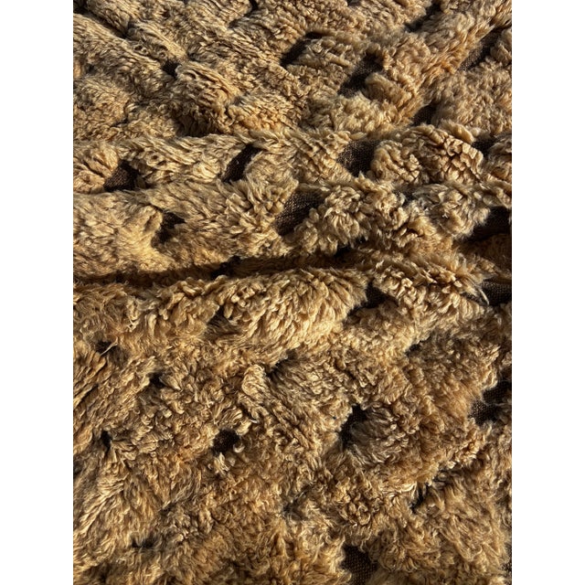 Large Moroccan Mrirt Beni Ouarain Wool Rug, 1990 For Sale - Image 10 of 14