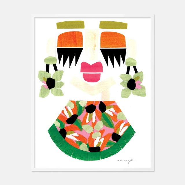 Melvin G. Mari by Melvin G in White Frame, Medium Art Print For Sale - Image 4 of 4