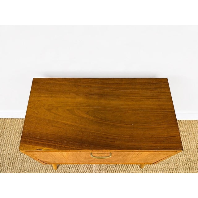 1960s Vintage Brown Walnut Cabinet, 1960 For Sale - Image 5 of 15
