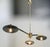 Fabio Ltd Trio Pendant Polished Brass Smoky Bubbles Shade Flush Mount by Fabio LTD For Sale - Image 4 of 5