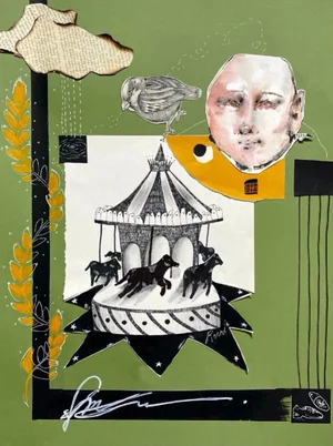 Nina Narimanishvili, Untitled, 2022, Mixed Media on Paper