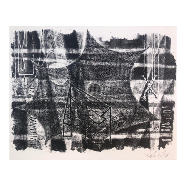 1965 Georges Schreiber the Net Lithograph For Sale