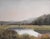A Kind of Paradise by Mo Myra | Watercolor on Paper Landscape with a Pond and Mountains For Sale