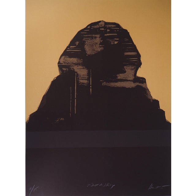 Claude Hastaire, Egypte, le Sphinx jaune, Lithograph For Sale