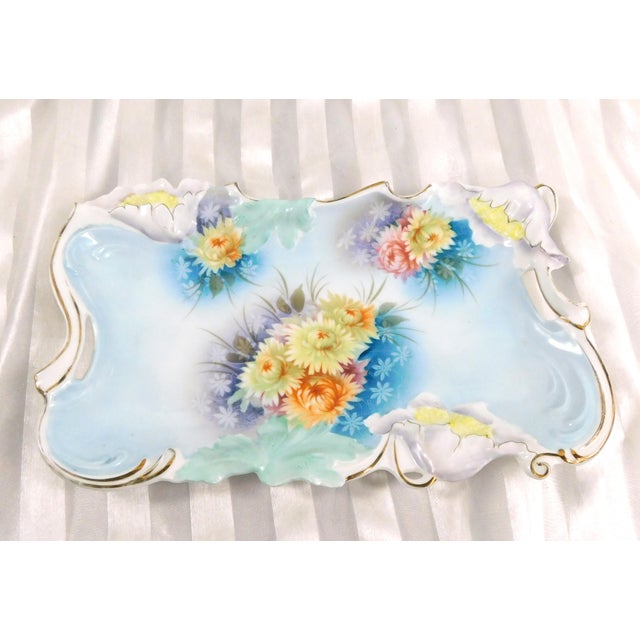 1920s Chocolate Pot Set With Sugar Bowl, Creamer and Matching Tray - Six Piece For Sale - Image 13 of 16