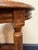 Beautiful French carved fruitwood oval side table, often referred to as a plant stand. Features an elegant rouge marble...