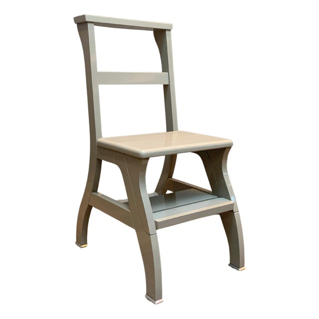 Ladder Chair in Greige Lacquer from Promemoria, Italy, 2018 For Sale