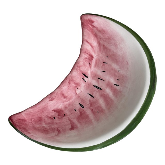 Made in Italy Watermelon Slice Decorative Plate For Sale