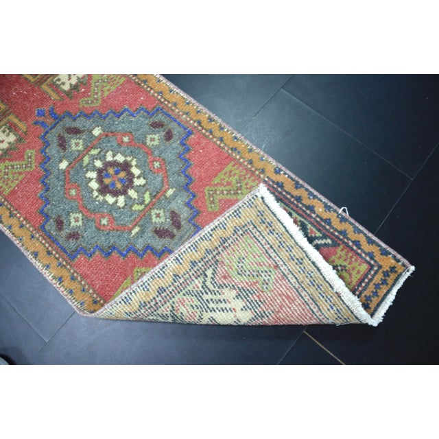 1960s Vintage Tribal Turkish Oushak Rug For Sale - Image 5 of 6