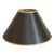 Vintage Late 20th Century Black & Gold Paper Empire Lamp Shade For Sale