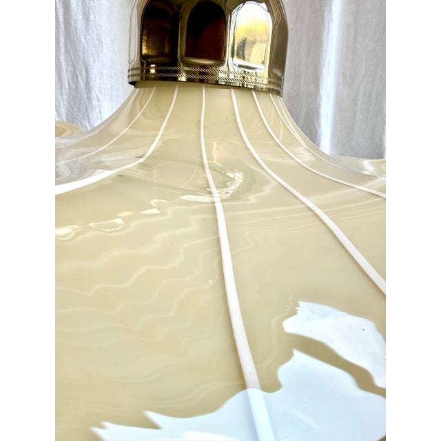 Mid-Century Modern Murano Glass Handkerchief Pendant Light, Italy, 1970s For Sale - Image 9 of 18