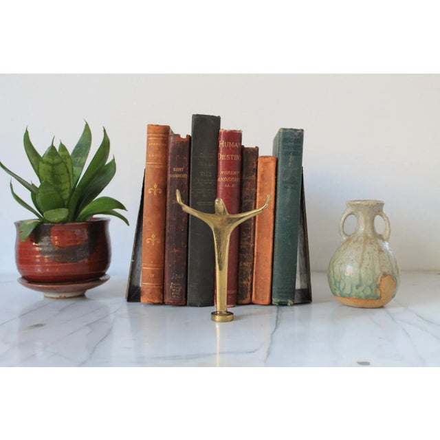 Mid-Century Modern Vintage Modernist Copper Bookends - A Pair For Sale - Image 3 of 14