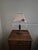Victorian Mid 20th Century Victorian-Style Table Lamp With a Pleated Beaded-Fringe Shade For Sale - Image 3 of 6