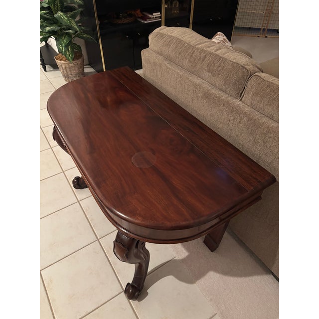 Early 19th Century American Renaissance Revival Mahogany Pier Table For Sale - Image 11 of 12