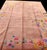 1930s Orange-Peach Floral Modern Antique Chinese Art Deco Rug Handknotted Carpet For Sale - Image 4 of 7