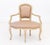 Louis XVI Style White Painted Fauteuil For Sale - Image 4 of 7