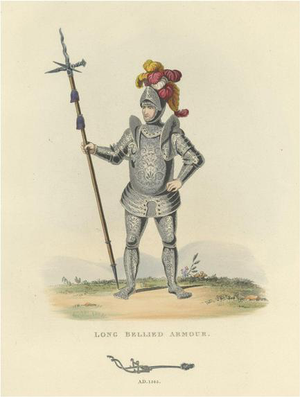 Samuel Rush Meyrick, Long-Bellied Armour, 1842, Print