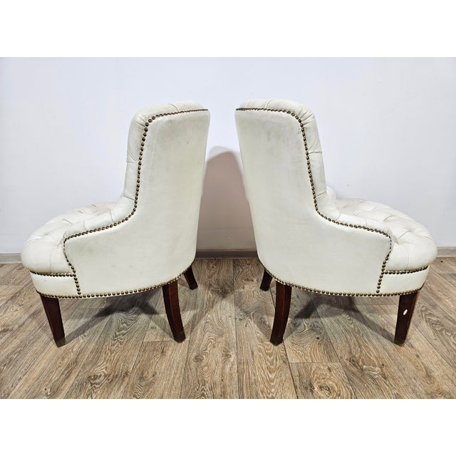 Chesterfield Armchairs, England, 1960s, Set of 2 For Sale - Image 13 of 16