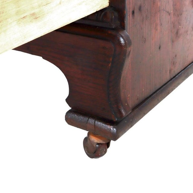 Arts & Crafts Oak 2-Door & 2-Drawer Bookcase With Cutout Gallery C1910 For Sale - Image 13 of 16