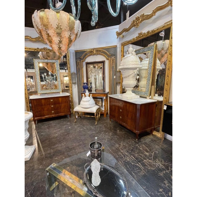 Modern Murano Glass & Brass Bubble Mirror For Sale - Image 10 of 11