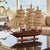 1970s astonishing handmade "croatia" model ship. Made in england. A charming and meticulously handcrafted vintage wooden...