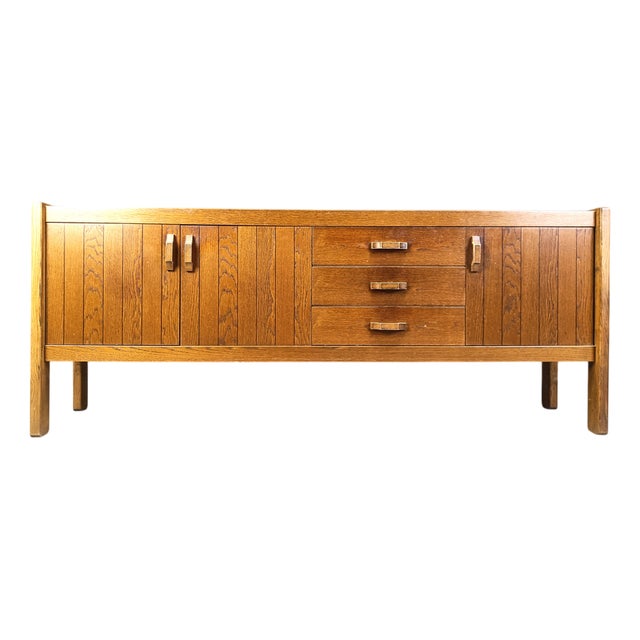 Vintage Oak Sideboard, 1960s For Sale