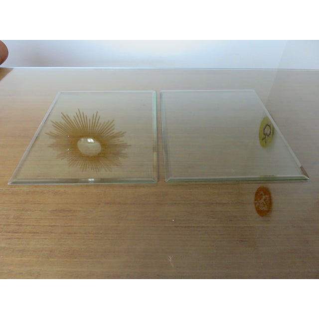 Gold Art Deco Photo Frame in Chromed Brass and Beveled Glass, France, 1930s For Sale - Image 8 of 12