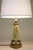 A sophisticated and elaborately detailed Green & Rust Onyx Marble & Brass French Art Deco Empire Neoclassical table lamp...