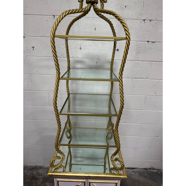 Pink Vintage Hollywood Regency Etageres For Sale - Image 8 of 12