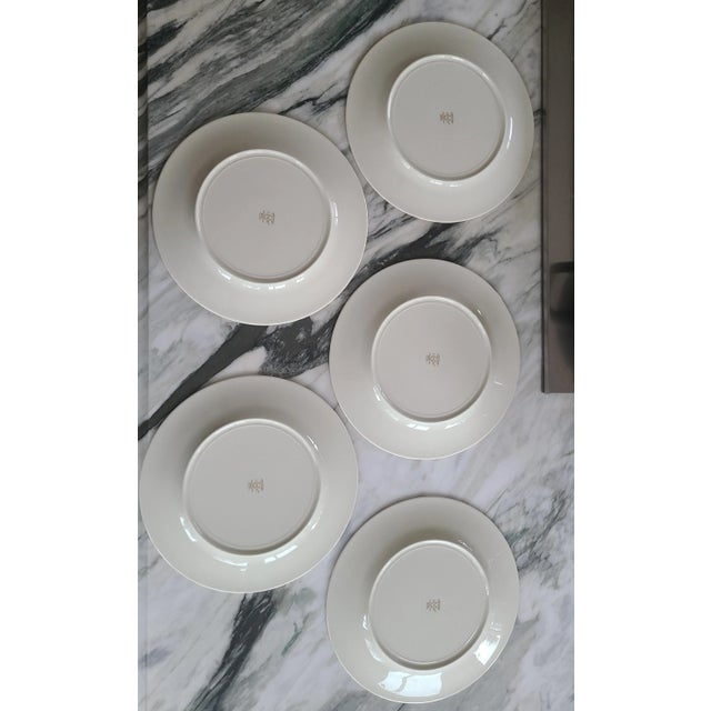 Late 20th Century Vintage Lenox Mountain View Dinner Plates - Set of 5 For Sale - Image 5 of 9