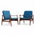 Finn Juhl Mid Century Danish Teak Spade Lounge Chairs - Pair Each chair measures: 29 wide x 30 deep x 32 high, with a seat...